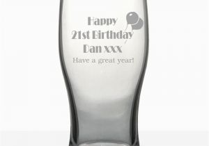 Personalised 21st Birthday Gifts for Him Personalised 21st Birthday Gifts Pint Glass