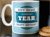 Personalised 21st Birthday Gifts for Him Personalised 21st Birthday Mug Established 1993 for