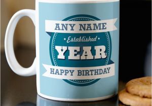 Personalised 21st Birthday Gifts for Him Personalised 21st Birthday Mug Established 1993 for
