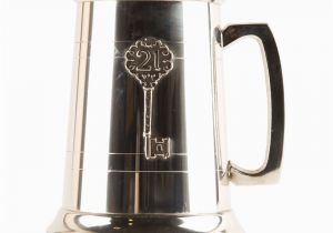 Personalised 21st Birthday Gifts for Him Personalised Engraved 21st Birthday Pewter Tankard