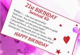 Personalised 21st Birthday Presents for Him 16th 18th 21st Birthday Gift Survival Kit Card