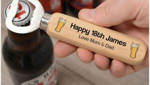 Personalised 21st Birthday Presents for Him Personalised 18th 21st 30th 40th Birthday Bottle Opener