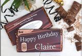 Personalised 21st Birthday Presents for Him Personalised Happy Birthday 114g Galaxy Milk Chocolate Bar