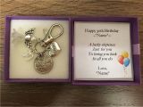 Personalised 30th Birthday Gifts for Her Personalised 30th Birthday Gift Lucky Sixpence Keyring Handbag