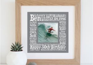Personalised 30th Birthday Gifts for Her Personalised 30th Birthday Gift Printable 30th Birthday