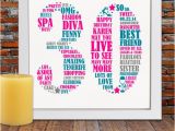 Personalised 30th Birthday Gifts for Her Personalized Birthday Gift 30th Birthday 30th by Blingprints