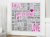 Personalised 30th Birthday Gifts for Him Personalised 30th Birthday Gifts for Her Chatterbox Walls