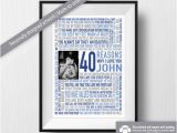 Personalised 30th Birthday Gifts for Husband 40th Birthday Gift for Him for Husband Gift for Him Gift