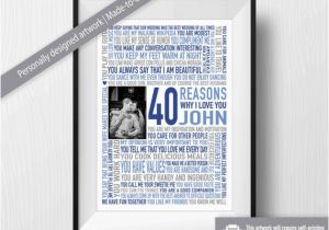 Personalised 30th Birthday Gifts for Husband 40th Birthday Gift for Him for Husband Gift for Him Gift