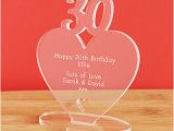 Personalised 30th Birthday Ideas for Him 30th Birthday Personalised Milestone Heart Keepsake Gift