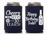 Personalised 30th Birthday Ideas for Him Birthday Can Cooler Happy 30th Birthday Custom Birthday