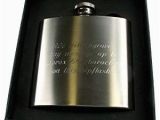 Personalised 30th Birthday Ideas for Him Engraved 30th Birthday Brushed Steel Hipflask