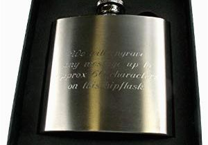 Personalised 30th Birthday Ideas for Him Engraved 30th Birthday Brushed Steel Hipflask