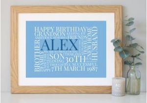 Personalised 30th Birthday Presents for Him 30th Birthday Gift for Him Etsy