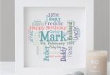 Personalised 30th Birthday Presents for Him Personalised 30th Birthday Gift for Him by Hope and Love