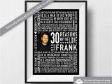 Personalised 30th Birthday Presents for Him Printable 30th Birthday Gift for Him Reasons why Best
