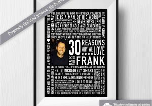 Personalised 30th Birthday Presents for Him Printable 30th Birthday Gift for Him Reasons why Best
