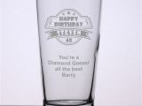 Personalised 40th Birthday Gifts for Her Personalised Pint Glass 39 40th Birthday 39 Engrave A Gift