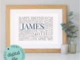 Personalised 40th Birthday Presents for Him 46 Best Word Art Prints Images On Pinterest 9th Wedding