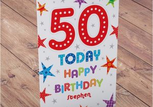 Personalised 50th Birthday Cards for Her Personalised 50th Birthday Card 50 today From 99p