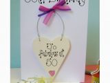 Personalised 50th Birthday Cards for Her Personalised 50th Birthday Card
