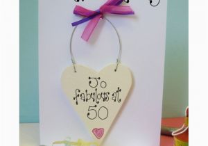 Personalised 50th Birthday Cards for Her Personalised 50th Birthday Card