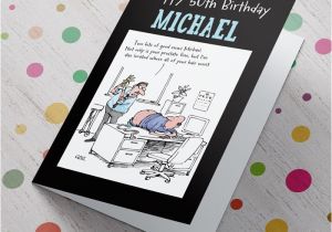 Personalised 50th Birthday Cards for Her Personalised Card 50th Birthday Prostate Exam Birthday