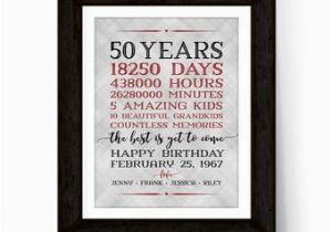 Personalised 50th Birthday Gifts for Him 50th Birthday Gift for Men Etsy