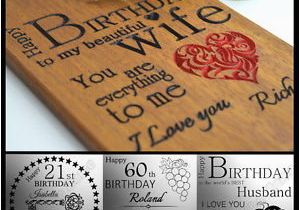 Personalised 50th Birthday Gifts for Husband Personalised Birthday Card 21 30th 40th 50th 60th Gift for