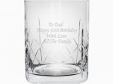 Personalised 60th Birthday Gifts for Him Crystal Whiskey Tumbler 60th Gift for Him Find Me A Gift