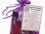 Personalised 60th Birthday Present for Him 60th Birthday Gift Unique Novelty Survival Kit Great