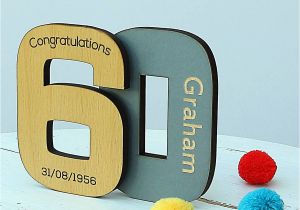 Personalised 60th Birthday Present for Him Personalised 60th Birthday Keepsake Gift by Neltempo
