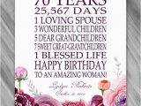 Personalised 70th Birthday Gifts for Him 70th Birthday Gift Print Personalized 70 Year Birthday