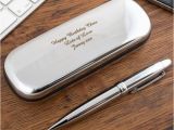 Personalised 70th Birthday Gifts for Him Personalized Engraved Pen and Pen Holder 70th Birthday