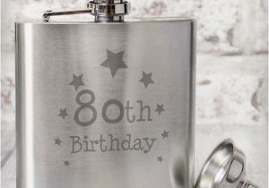 Personalised 80th Birthday Gifts for Him 80th Birthday Hip Flask Np0102e43 19 99 Birthday