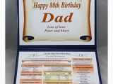 Personalised 80th Birthday Gifts for Him Personalised 80th Birthday Gift 1937 the Day You Were