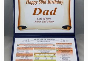 Personalised 80th Birthday Gifts for Him Personalised 80th Birthday Gift 1937 the Day You Were