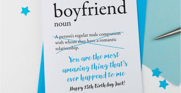 Personalised Birthday Cards for Boyfriend Birthday Card for Boyfriend Personalised by A is for