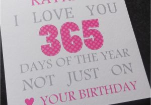 Personalised Birthday Cards for Boyfriend Personalised Birthday Card Any Age Wife Girlfriend Fiancee