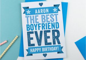 Personalised Birthday Cards for Boyfriend Personalised Birthday Card for Boyfriend by A is for