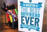 Personalised Birthday Cards for Boyfriend Personalised Birthday Card for Boyfriend by A is for