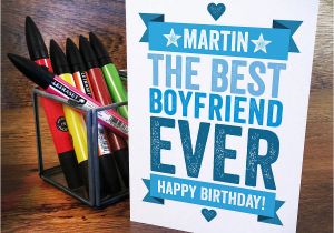 Personalised Birthday Cards for Boyfriend Personalised Birthday Card for Boyfriend by A is for