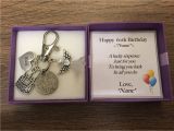 Personalised Gifts for Her 60th Birthday Personalised 60th Birthday Gift Lucky Sixpence Keyring Handbag