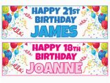 Personalised Happy Birthday Banners Uk Buy 1 Get 1 Free Large Personalised Birthday Banners