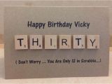 Personalised Scrabble Birthday Cards Personalised 30th 40th 50th 60th Birthday Scrabble
