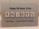 Personalised Scrabble Birthday Cards Personalised 30th 40th 50th 60th Birthday Scrabble