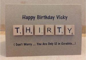 Personalised Scrabble Birthday Cards Personalised 30th 40th 50th 60th Birthday Scrabble