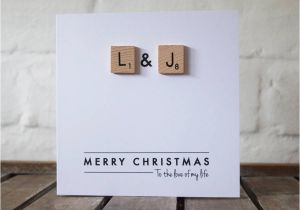 Personalised Scrabble Birthday Cards Personalised Scrabble Couple Valentines Card by Jg Artwork