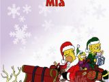 Personalised Simpsons Birthday Cards Personalised the Simpsons Christmas Card Design 1