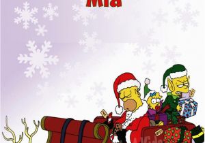 Personalised Simpsons Birthday Cards Personalised the Simpsons Christmas Card Design 1
